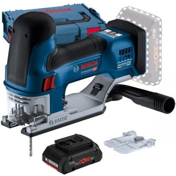 Bosch  GST 18V-155 SC + ProCORE - Fierastrau pendular valiza speciala accesorii + Acumulator Li-Ion 18 V 4 Ah