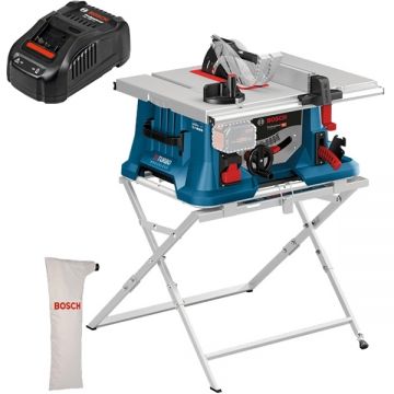 Bosch  GTS 18V-216 + GTA 560 + GAL 1880 CV - Fierastrau circular de masa fara acumulatori Li-Ion 18 V - Ah 216x30 mm + Incarcator acumulatori