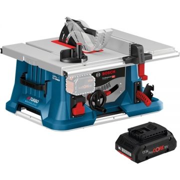 Bosch  GTS 18V-216 + ProCORE - Fierastrau circular de masa 216x30 mm + Acumulator Li-Ion 18 V 4 Ah