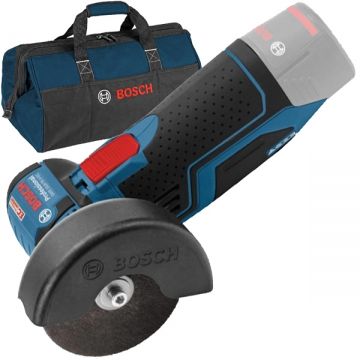 Bosch  GWS 12V-76 + 1619BZ0100 - Polizor unghiular fara acumulatori si incarcator Li-Ion 12 V - Ah 76 mm + Geanta textila