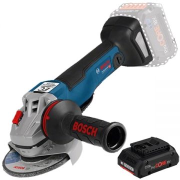 Bosch  GWS 18V-10 P + ProCORE - Polizor unghiular 125 mm + Acumulator Li-Ion 18 V 4 Ah