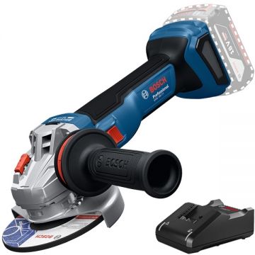 Bosch  GWS 18V-11 + GAL 18V-40 - Polizor unghiular fara acumulatori Li-Ion 18 V - Ah 125 mm + Incarcator acumulatori