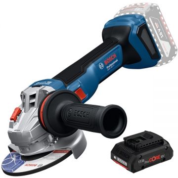 Bosch  GWS 18V-11 + ProCORE - Polizor unghiular 125 mm + Acumulator Li-Ion 18 V 4 Ah