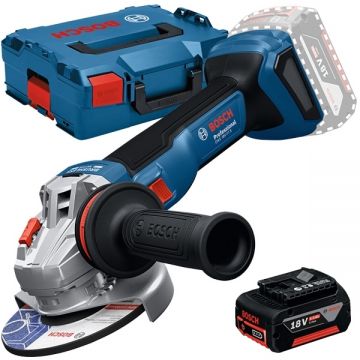Bosch  GWS 18V-11 S + GBA - Polizor unghiular 125 mm valiza speciala + Acumulator Li-Ion 18 V 5 Ah