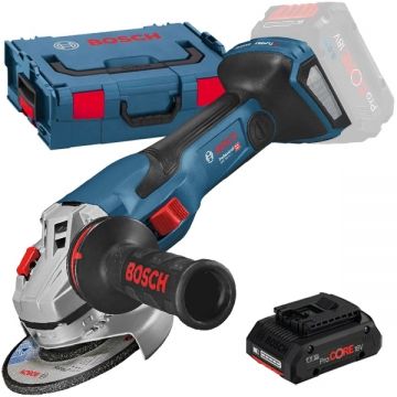 Bosch  GWS 18V-15 C BITURBO + ProCORE - Polizor unghiular 125 mm valiza speciala + Acumulator Li-Ion 18 V 4 Ah