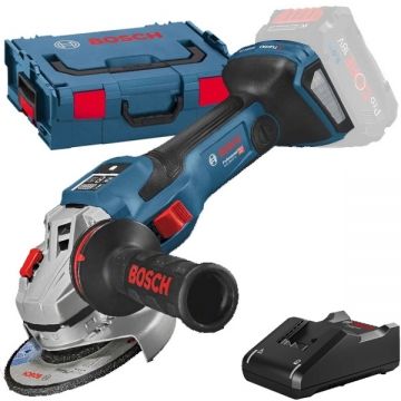 Bosch  GWS 18V-15 SC BITURBO + GAL 18V-40 - Polizor unghiular fara acumulatori Li-Ion 18 V - Ah 125 mm valiza speciala + Incarcator acumulatori
