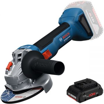 Bosch  GWS 18V-8 + ProCORE - Polizor unghiular 115 mm + Acumulator Li-Ion 18 V 4 Ah