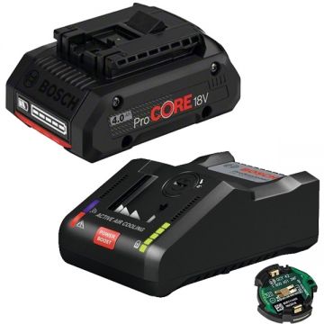 Bosch  ProCORE + GAL 18V-160 C + GCY 42 - Set 1 acumulator si incarcator Li-Ion 18 V 4 Ah + Modulul Bluetooth