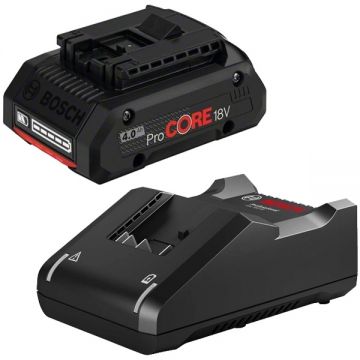 Bosch  ProCORE + GAL 18V-40 - Set 1 acumulator si incarcator Li-Ion 18 V 4 Ah