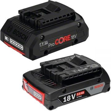 Bosch  ProCORE + GBA - Acumulator Li-Ion 18 V 4 Ah + Acumulator Li-Ion 18 V 2 Ah