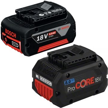 Bosch  ProCORE + GBA - Acumulator Li-Ion 18 V 8 Ah + Acumulator Li-Ion 18 V 5 Ah