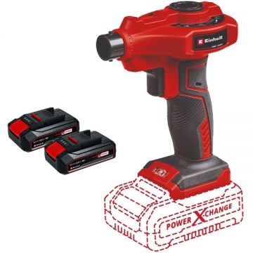 Einhell  CE-AP 18 Li PXC + Twinpack CB - Pompa pentru aer 0.053 bar + Set 2 acumulatori Li-Ion 18 V 2.5 Ah