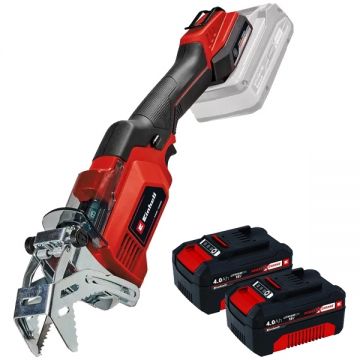 Einhell  GE-GS 18/150 Li PXC + Twinpack  - Fierastrau sabie 100 mm + Set 2 acumulatori Li-Ion 18 V 4 Ah