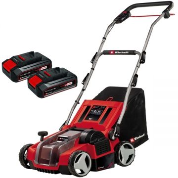 Einhell  GE-SA 36/35 Li PXC + Twinpack CB - Scarificator gazon 350 mm + Set 2 acumulatori Li-Ion 18 V 2.5 Ah