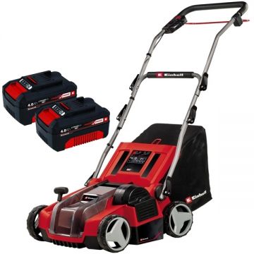 Einhell  GE-SA 36/35 Li PXC + Twinpack  - Scarificator 350 mm + Set 2 acumulatori Li-Ion 18 V 4 Ah
