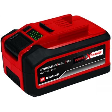 Einhell  PXC - Acumulator Li-Ion 18 V 6 Ah indicator nivel incarcare