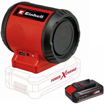 Einhell  TC-SR 18 Li BT PXC - Boxa wireles + Acumulator Li-Ion 18 V 2.5 Ah