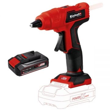 Einhell  TE-CG 18 Li PXC - Pistol de lipit cu bagheta siliconica 11 mm 170 grade C + Acumulator Li-Ion 18 V 2.5 Ah