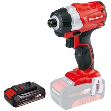 Einhell  TE-CI 18 Li PXC - Masina de insurubat cu impact 180 Nm + Acumulator Li-Ion 18 V 2.5 Ah
