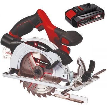 Einhell  TE-CS 18/165-1  Li PXC - Fierastrau circular 165x20x1.6 mm + Acumulator Li-Ion 18 V 2.5 Ah