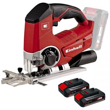 Einhell  TE-JS 18 Li PXC + Twinpack CB - Fierastrau pendular + Set 2 acumulatori Li-Ion 18 V 2.5 Ah