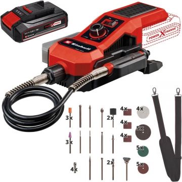 Einhell  TE-MT 18/34 Li PXC - Masina de polizat si gravat + Acumulator Li-Ion 18 V 2.5 Ah