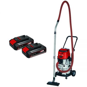 Einhell  TE-VC 36/30 Li S PXC + Twinpack CB - Aspirator 150 mbar + Set 2 acumulatori Li-Ion 18 V 2.5 Ah