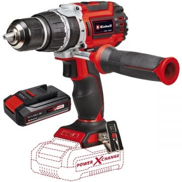 Einhell  TP-CD 18/60 Li-i BL PXC - Masina de gaurit si insurubat cu percutie 60 Nm + Acumulator Li-Ion 18 V 2.5 Ah