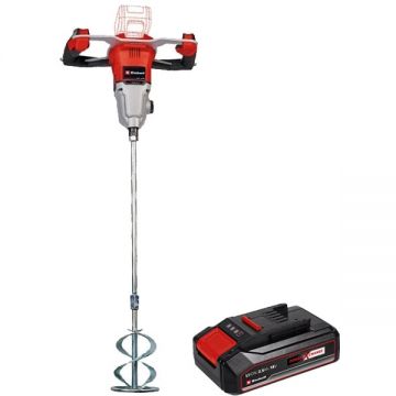 Einhell  TP-MX 18-2 Li BL PXC - Masina de amestecat 120 mm + Acumulator Li-Ion 18 V 2.5 Ah