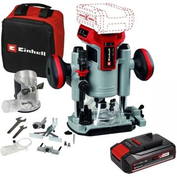 Einhell  TP-RO 18 Set Li BL PXC - Masina de frezat 6 8 mm + Acumulator Li-Ion 18 V 2.5 Ah