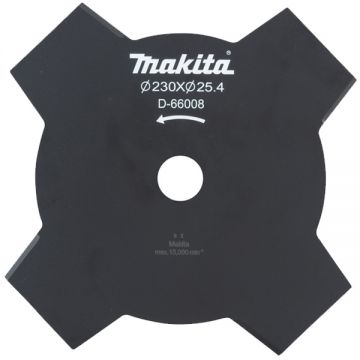 Makita  D-66008 - Cutit pentru motocoasa 230 mm 4 dinti DUR190L DUR190U DUR368A DUR368L DUR369A UR002G UR003G UR101C UR201C UX01G