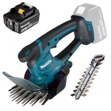 Makita  DUM604ZX + BL1830B - Masina de tuns gard viu 20 cm accesorii + Acumulator Li-Ion 18 V 3 Ah