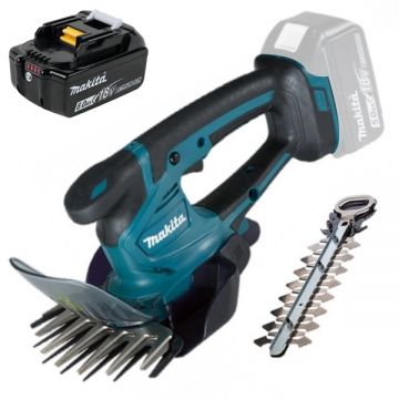 Makita  DUM604ZX + BL1860B - Masina de tuns gard viu 20 cm accesorii + Acumulator Li-Ion 18 V 6 Ah