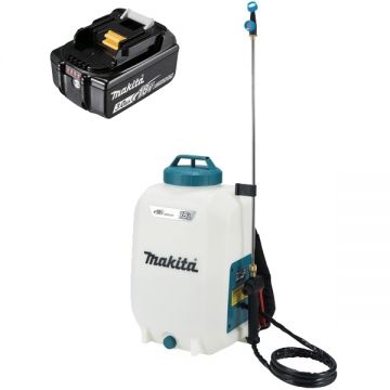 Makita  DUS158Z + BL1830B - Pulverizator 5 bar 15 l + Acumulator Li-Ion 18 V 3 Ah