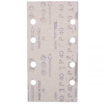 Makita  E-19629 - Foaie abraziva dreptunghi 185x93 mm 8 gauri granulatie 40 10 buc