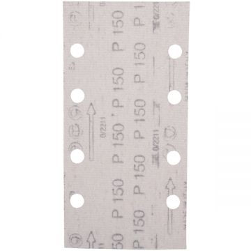 Makita  E-19679 - Foaie abraziva dreptunghi 185x93 mm 8 gauri granulatie 150 10 buc