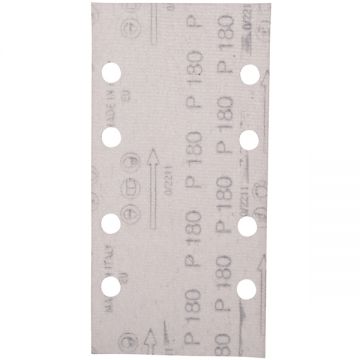Makita  E-19685 - Foaie abraziva dreptunghi 185x93 mm 8 gauri granulatie 180 10 buc