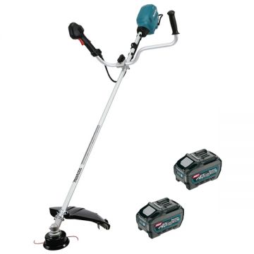 Makita  UR013GT204 XGT - Motocoasa  cu 2 acumulatori Li-Ion 40 V 5  Ah 450  mm cap cu fir