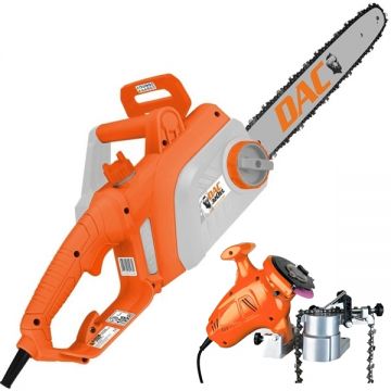 Ruris  DAC 320EL + AL-181 - Drujba electrica 2000 W 40 cm - m/s + Masina de ascutit lanturi 250 W 100 mm