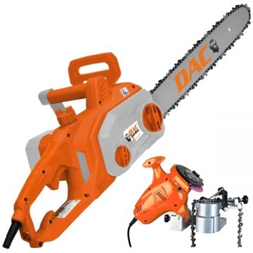 Ruris  DAC 324EL + AL-181 - Drujba electrica 2400 W 40 cm - m/s + Masina de ascutit lanturi 250 W 100 mm