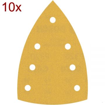 Bosch  EXPERT C470 - Foaie abraziva delta  100x150 mm granulatie 320 7 gauri 10  buc
