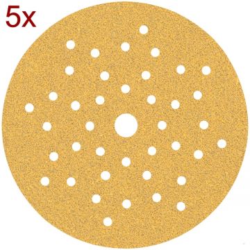 Bosch  EXPERT C470 - Foaie abraziva rotunda 125 mm granulatie 60 40 gauri 5  buc