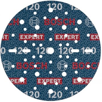 Bosch  EXPERT O780 - Set foi abrazive rotunde 150 mm granulatie 120 49 gauri 6 bucati