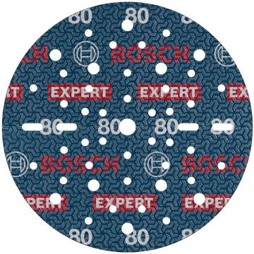 Bosch  EXPERT O780 - Set foi abrazive rotunde 150 mm granulatie 80 49 gauri 6 bucati