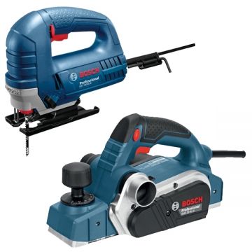 Bosch  GHO 26-82 D + GST 8000 E - Rindea electrica 710 W 82 mm + GST 8000 E - Fierastrau pendular 710 W