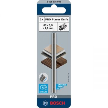 Bosch  PRO Planer Knife - Cutit pentru rindea 82 mm 2 bucati -