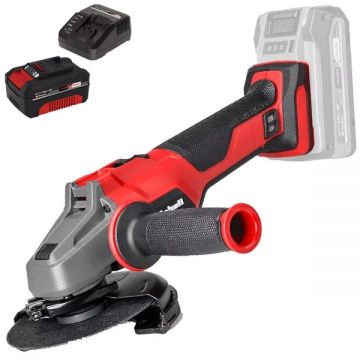 Einhell  AXXIO 18/125 Q PXC + Starter Kit - Polizor unghiular 125 mm + Set 1 acumulator si incarcator Li-Ion 18 V 4 Ah