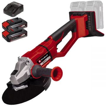 Einhell  AXXIO 36/230 Q PXC + Twinpack CB + 4514095 - Polizor unghiular 230 mm + Set 2 acumulatori si incarcator Li-Ion 18 V 2.5 Ah
