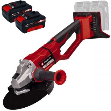 Einhell  AXXIO 36/230 Q PXC + Twinpack - Polizor unghiular 230 mm + Set 2 acumulatori Li-Ion 18 V 4 Ah