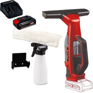 Einhell  BRILLIANTO PXC + Starter Kit - Aspirator pentru geamuri 280 mm 0.1 l accesorii + Set 1 acumulator si incarcator Li-Ion 18 V 2.5 Ah